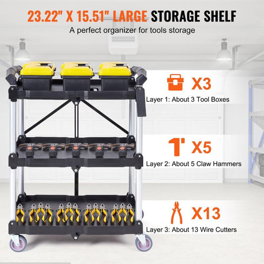 VEVOR Foldable Utility Service Cart