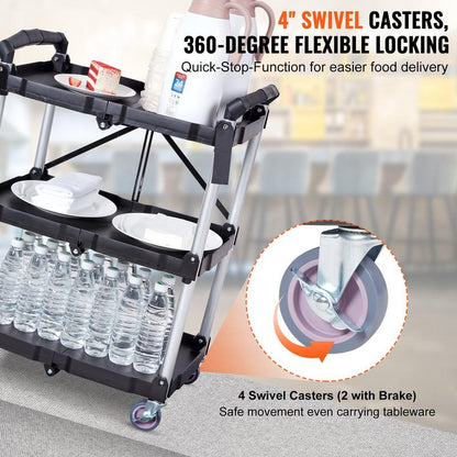 VEVOR Foldable Utility Service Cart