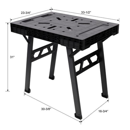 Foldable Work Bench | 1650LBS Heavy-Duty Portable Workstation