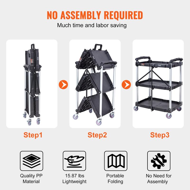 VEVOR Foldable Utility Service Cart