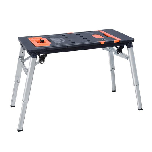 LEADALLWAY 7-in-1 Folding Multifunctional Portable Workbench Painted Work Table as Workbench